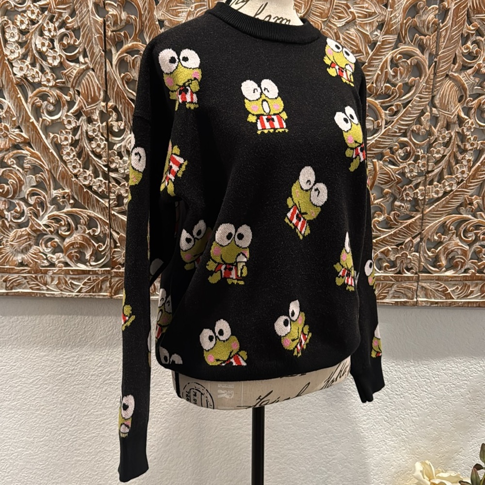 Hello Kitty & Friends + Forever 21 Keroppi Crewneck Sweater- size M - Picture 4 of 15